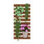 Ensemble de 2 pots à fleurs muraux suspendus Stephania