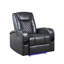 Fauteuil inclinable électrique en cuir avec fonction Bluetooth, chargeur sans fil et porte-gobelet Aire