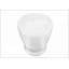 Table basse cylindrique en métal blanc compacte - 22 po de hauteur Boho-Glam pour le salon et amp; Table de chevet