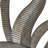 Metal Indoor Outdoor Face Sun Gray Wall Decor with Ribbed Detailing