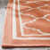 Herefordshire Looped/Hooked Terracotta/Bone Indoor / Outdoor Rug