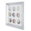 Art mural miroir 19,7 x 19,7 pouces, phase artistique et design en cristal, résine embelli, 4,4 lb d'art de la visualisation, cadre, - embellissements,