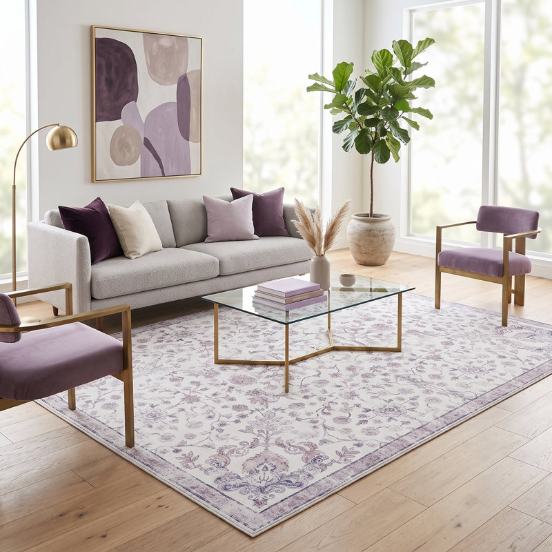 Tapis lavable Ketter Primavera 5 x 7, Rectangulaire 8 pi x 10 pi