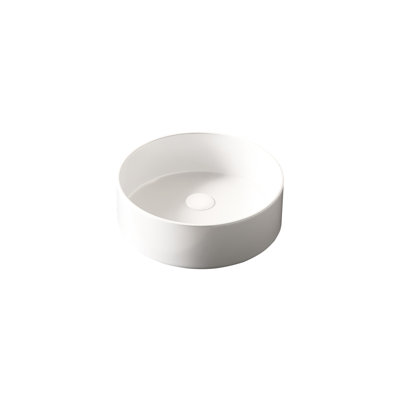 Bathroom 14'' Ceramic Sink - White, & Easy To Clean Surface Modern