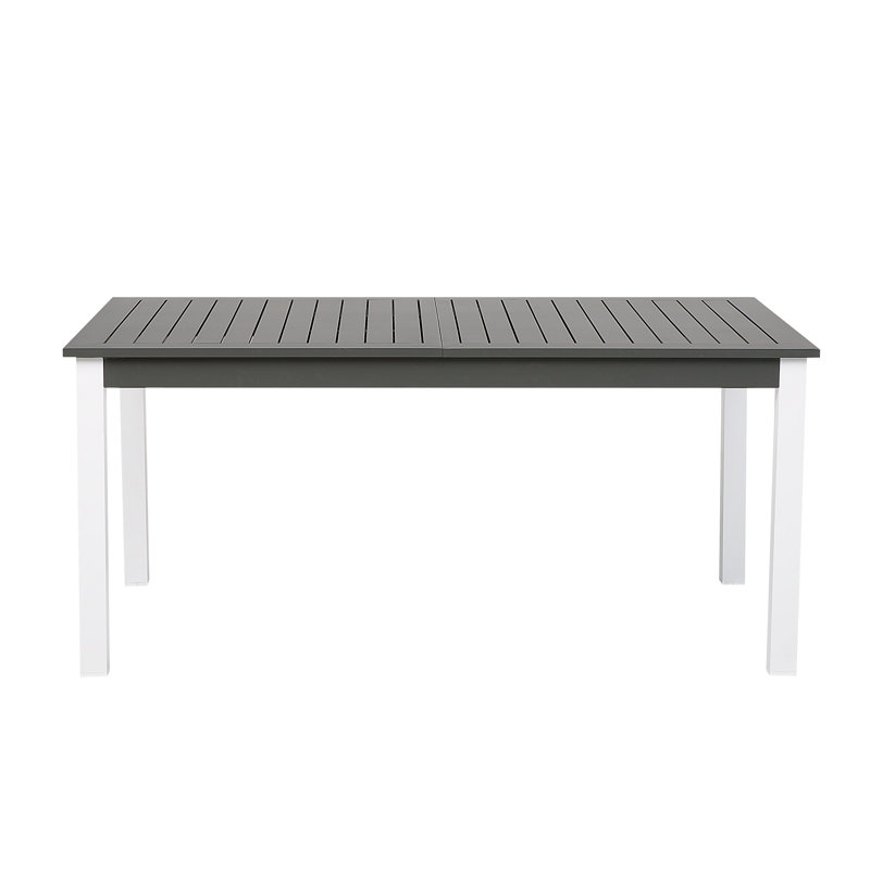 Stanfill Rectangular Metal Extendable Outdoor Dining Table , 168cm cm W 100cm cm D