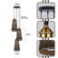 Ebbo 3 - Light Brown Cluster Pendant