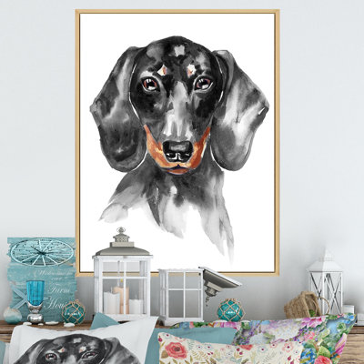 " Sweepy The Dachshund I " Painting Print