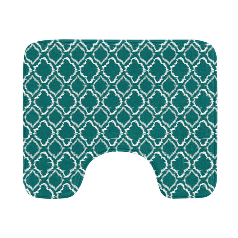 Tapis de salle de bain en U bleu sarcelle 20 po Teal