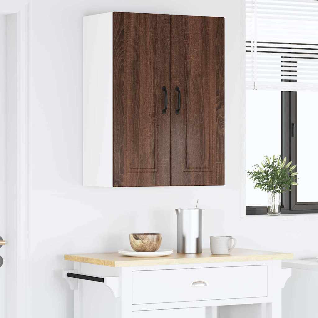 Vidaxl Kitchen Wall Cabinet With Shelf Grey Sonoma 60 X 31 X 80 Cm - Image 2