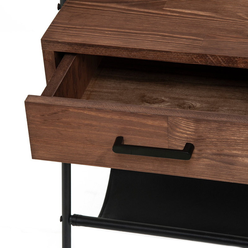 Table de bout abstraite avec rangement
