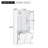 Manolica Storage Cabinet With Doors And Drawers, Tilt-Out Laundry Hamper, Multiple Storage Space, Freestanding Style, Open Shelve, Adjustable Shelf-302772531