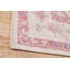Tapis tissé en rouge / crème / bleu lavable à la machine-2013178055