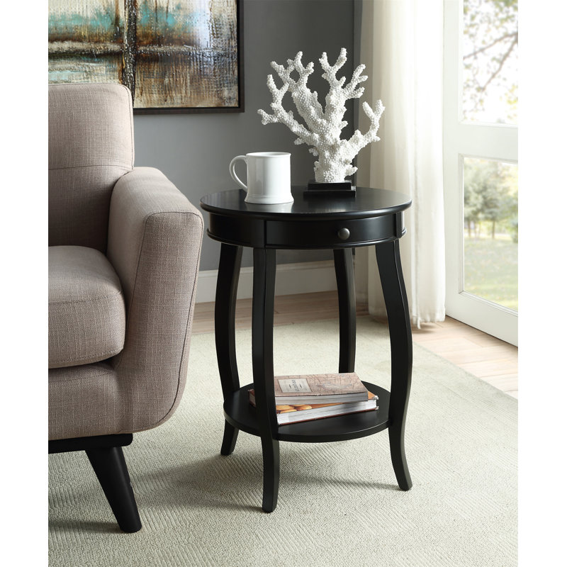 Table d'appoint Alysa, Noir