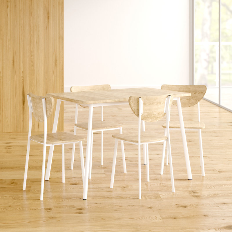 Palmeri 4 - Person Dining Set, White