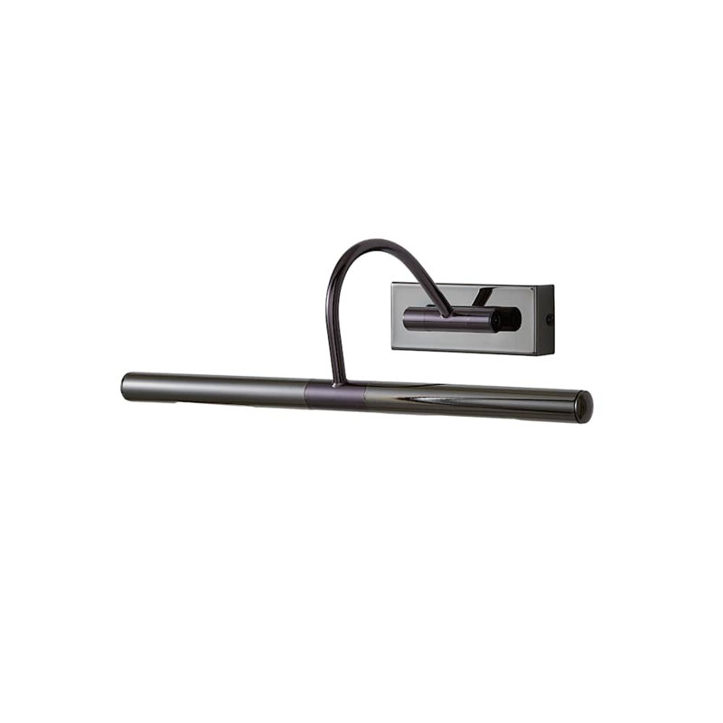 Capri 2 -Light Hardwired Wall Mounted Picture Light, Black Chrome, 12" H x 39'' W x 39" D