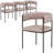 Mccolister Upholstered Dining Chair With Padded Seat And Open Back Design Powder-Coated Iron Frame Mccolister Collection-864800568-851444179