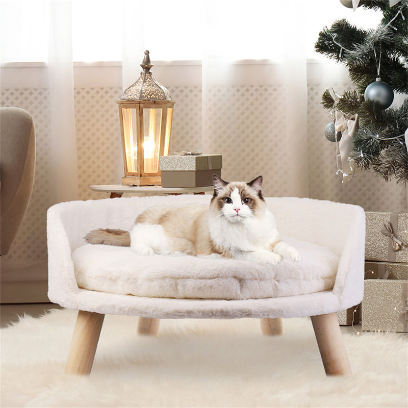 Kaela Round Pet Sofa, 38.2cm H x 61.5cm W x 61.5cm