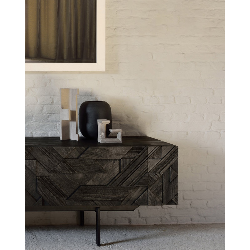 Solid Wood TV Stand, 63"