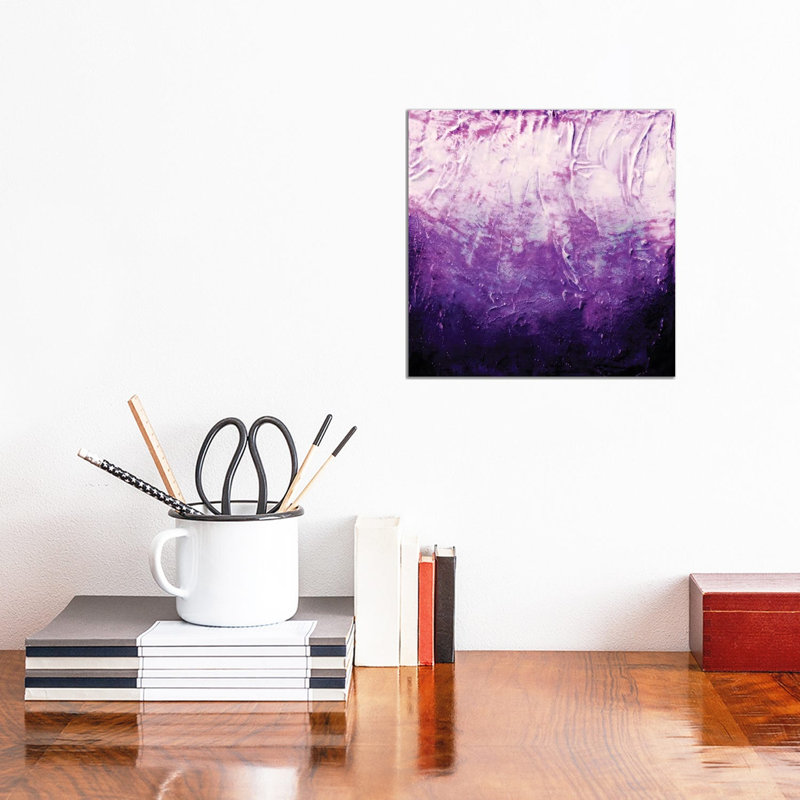 Beneath The Veil III, Amethyst Purple Bold by Julia Di Sano - Wrapped Canvas Print, 30.48 cm H x 30.48 cm W