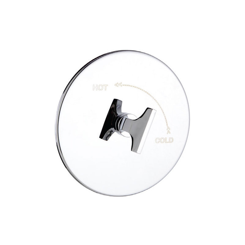 Douche à pression équilibrée complète avec soupape Spring, Nickel poli