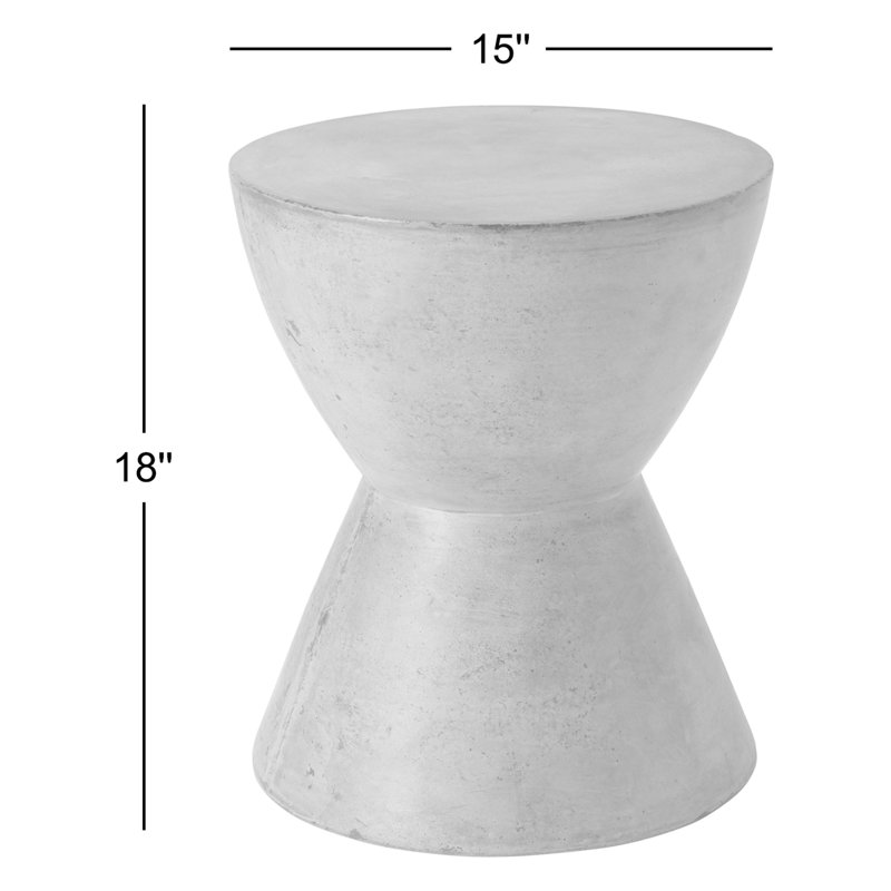 Spitzer End Table, White