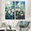 «Blue Tranquil Gardens», 2 pièces sur toile