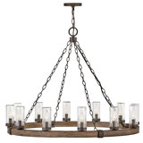 Sawyer 12 -Bulb 28.5" H Outdoor Chandelier