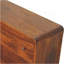 Grande commode incurvée en châtaignier