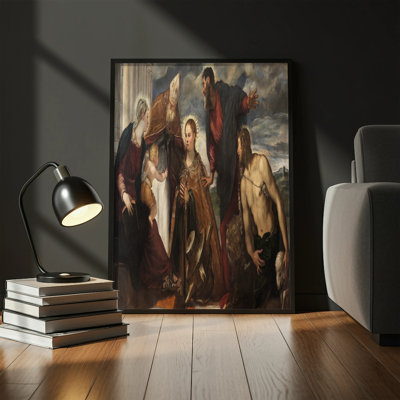 Mariami 1 Piece Floater Frame Wall Art