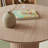 35.5" Round Pedestal Wood Dining Table For Small Space Kitchen Table