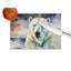 Polar Bear Glass Cutting Board Large