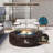 Outdoor Concrete Propane Fire Pit Table-1350057767