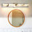 24 Inch 4-Light Crystal LED Vanity Light, Damp Location, Chrome Bathroom Over Mirror Light Fixtures, 3000K Warm White Dimmable, for Bathroom, Beroom