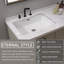 Lavabo vasque rectangulaire encastrable 23 5/8 "avec trop-plein (paquet de 2)