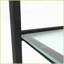 Ensemble de 2 tables basses en verre trempé à deux couches peu encombrantes - Table d'appoint carrée pour le salon / la chambre à coucher, facile à nettoyer-121048848-121048851