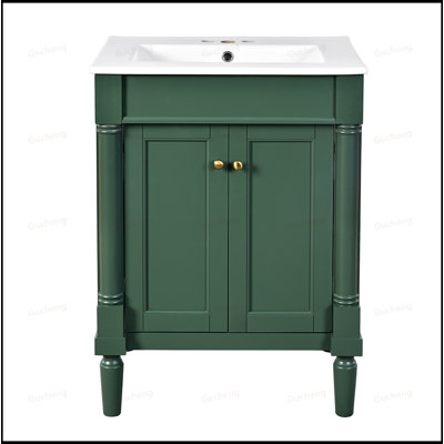 Armoire de rangement de meuble-lavabo 24 po avec lavabo