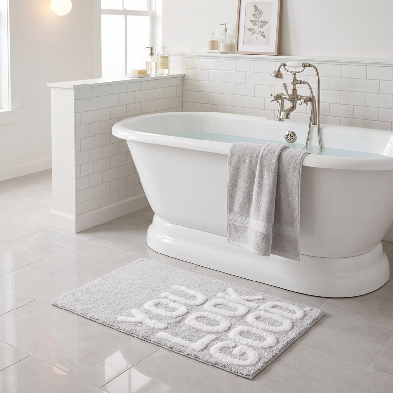 Kayke Slogan Bath Mat, You Look Good