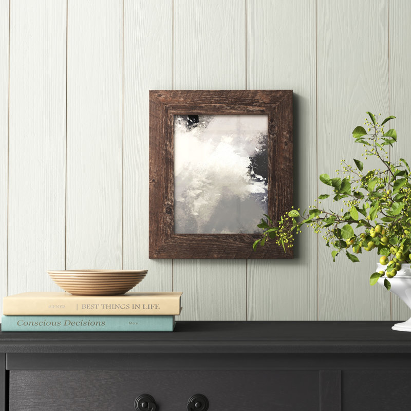Samra Picture Frame, 24" W x 36" H, Brown Oak
