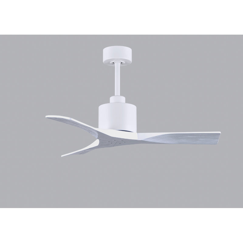 Nan 42" Ceiling Fan In Blades, Matte White, Matte White