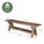 Upholstered Bench with Shelves