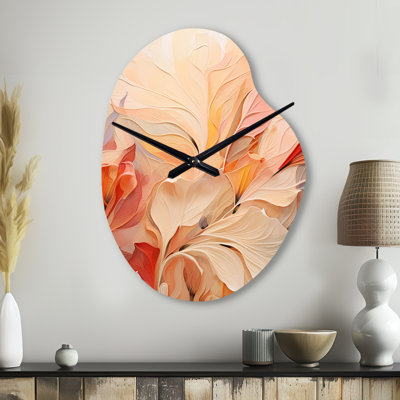 Minimalisme, pêche, horloge asymétrique en métal, impression unique