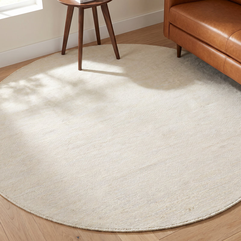Dallis Cotton Indoor Rug, Round 6'