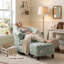 Ensemble de fauteuil pivotant avec repose-pieds-1255226861