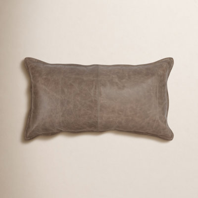 Cutler Leather Accent Pillow