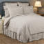 Couvre-lit / couvre-lit traditionnel réversible en coton bleu denim / blanc Hatteras-929360793