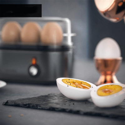 Electric Egg Poacher With Keep Warm Function For 1 To 3 Perfect Soft, Medium And Hard Eggs