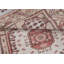 Tapis décoratif ivoire en laine noué à la main 3 x 5 pi avec motif médaillon turc