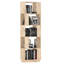 Glennisha 163.5cm H x 51cm W Solid Wood Geometric Bookcase-1827066546