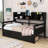 Nadka Wooden Daybed with 2 Drawers-625789752-625789755