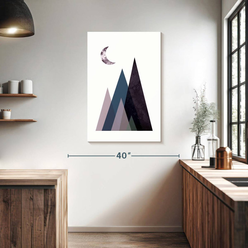 Alvord Scandi Mountains Blue I, 39" H x 26" W
